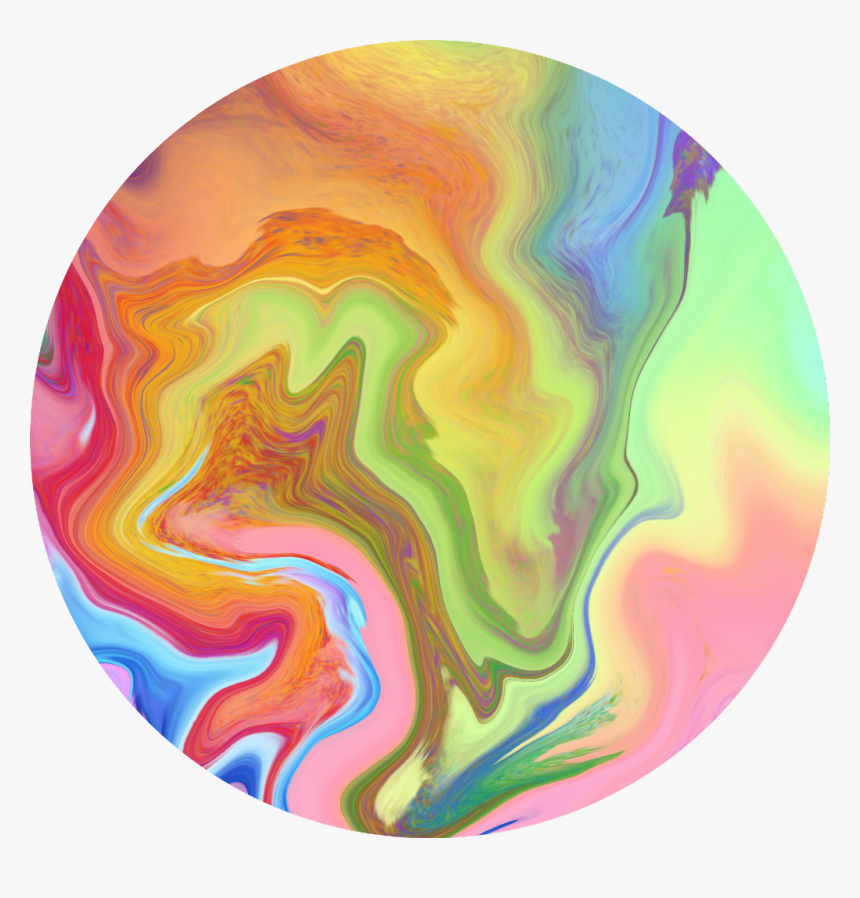 🌈 #rainbow #swirl #circle #fluid #background - Circle, HD Png Download ...