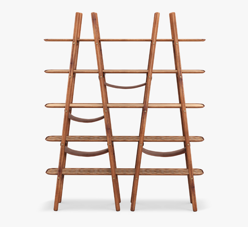 Blake Ladder Shelf With Leather And Brushed Brass Details - Shelf, HD Png Download, Free Download