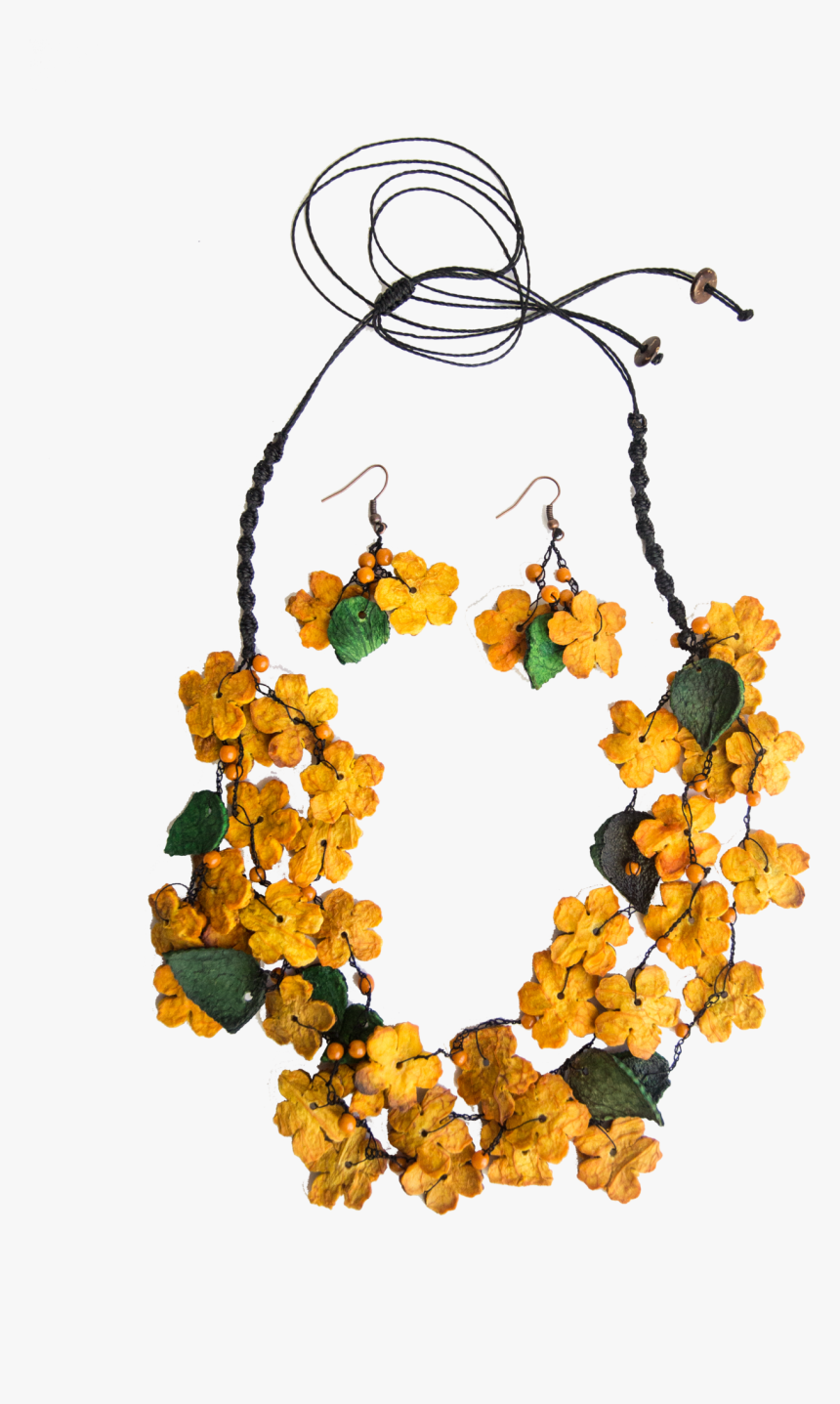 Elda Orange Peel Necklace Set - Jewelry Making, HD Png Download, Free Download