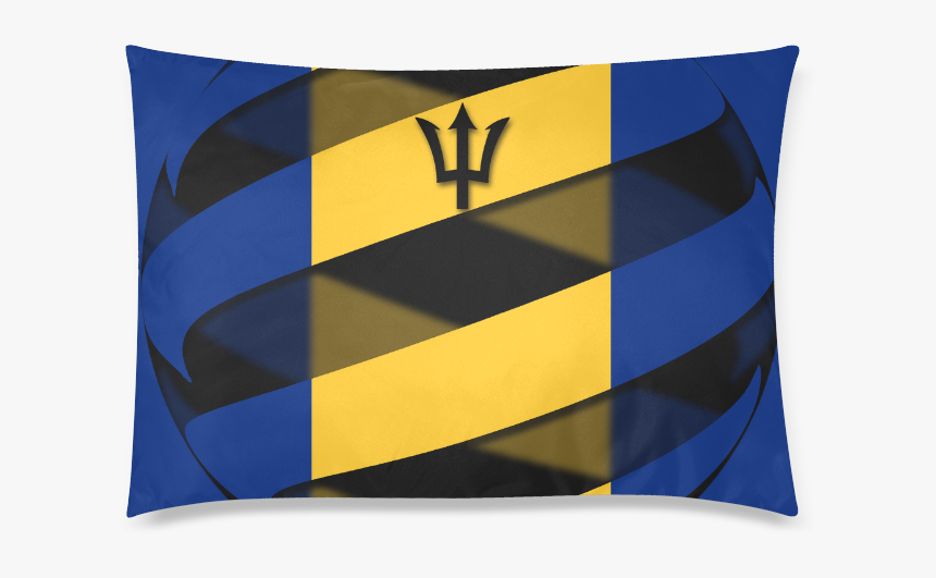 The Flag Of Barbados Custom Zippered Pillow Case 20"x30" - Throw Pillow, HD Png Download, Free Download