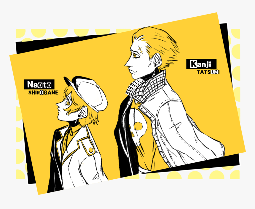 I Like Persona 4 So Far, These Are Pretty Lovely Boys - Cartoon, HD Png Download, Free Download