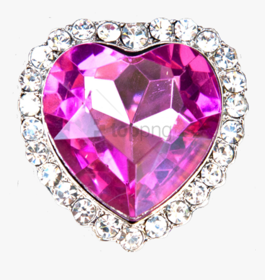 Transparent Pink Diamond Heart, HD Png Download, Free Download