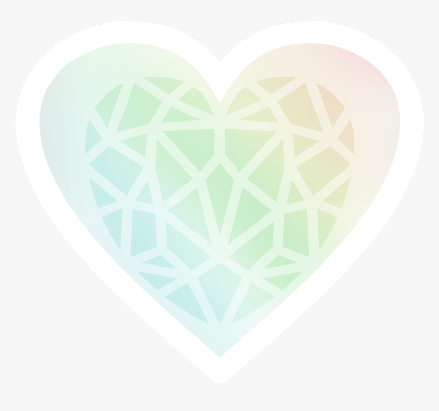 #heart #rainbow #crystal Heart Rainbow Crystal #freetoedit - Accesorios Para El Cabello, HD Png Download, Free Download