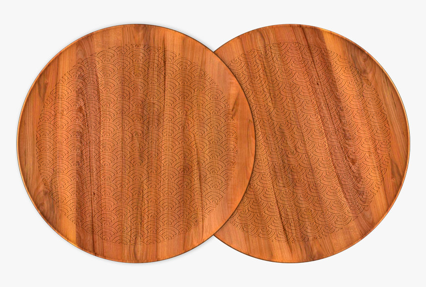 2 Platos Madera Nami - Plywood, HD Png Download, Free Download