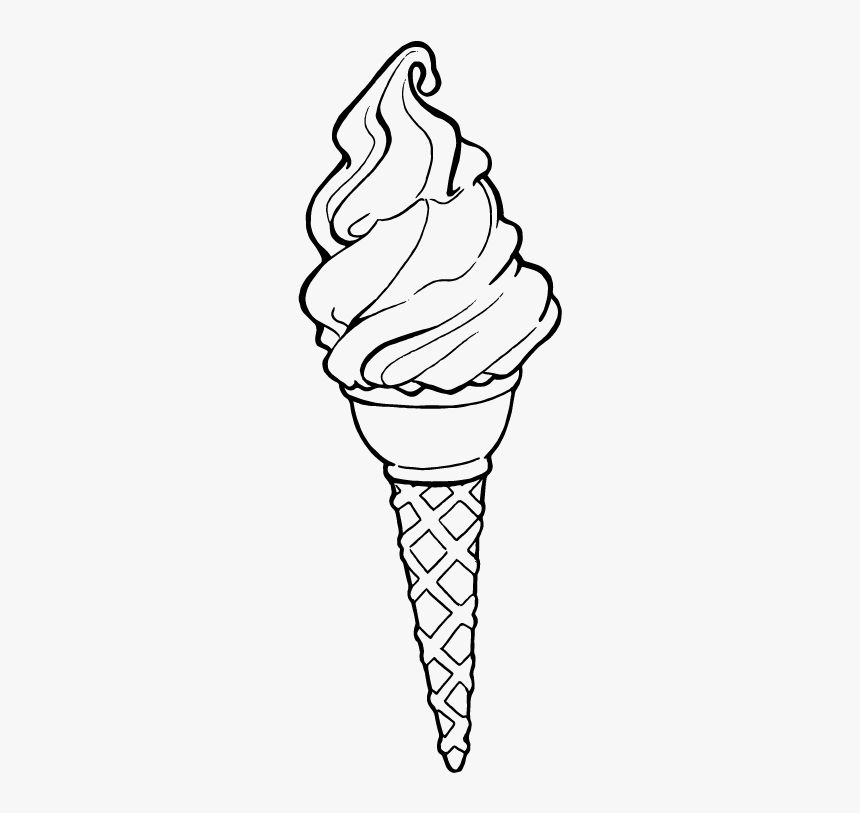 Ice Cream Drawing With Colour, HD Png Download, Free Download