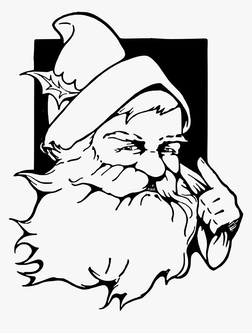 Santa Claus Christmas Vintage Clothing Clip Art - Santa Claus Shading ...