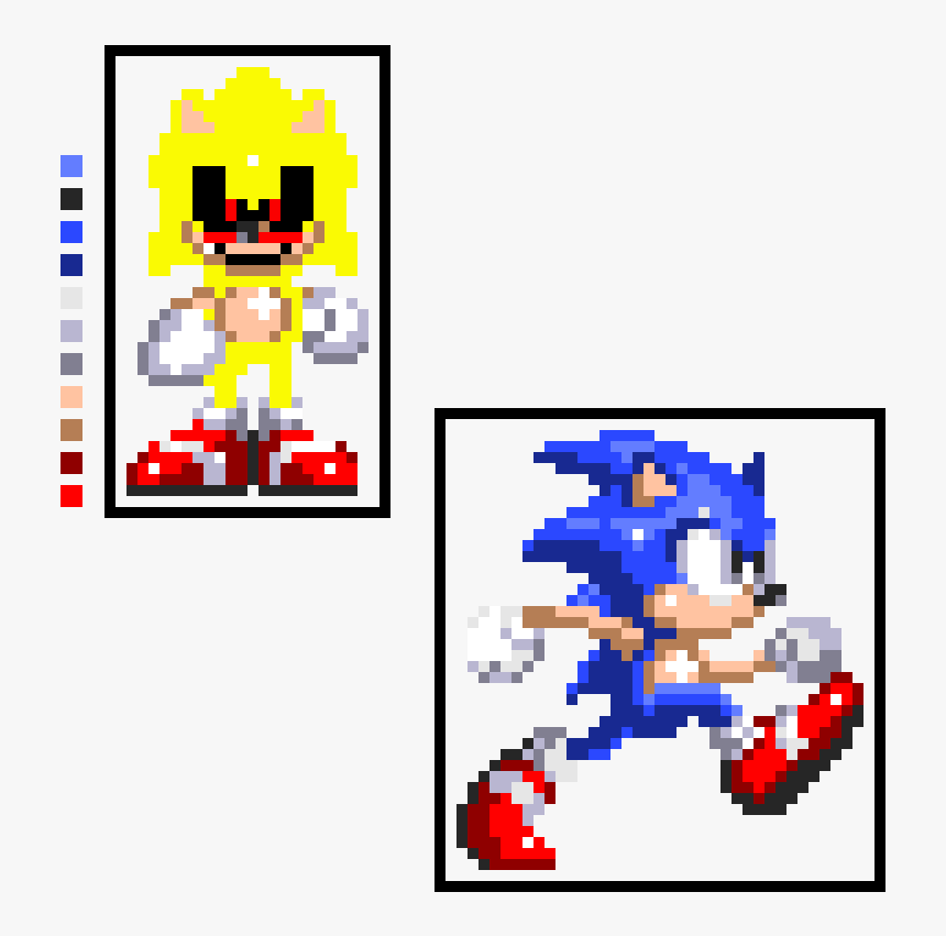 Sonic Running Pixel Art, HD Png Download - kindpng