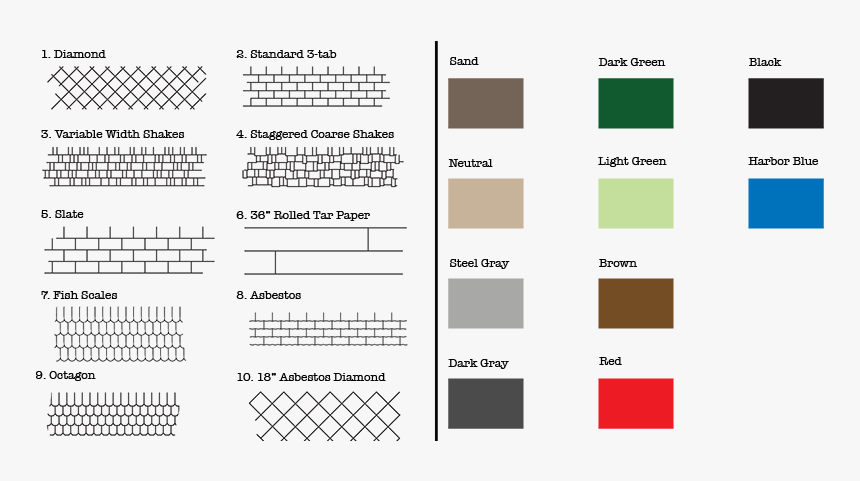 Shingles Styles And Colors - Parallel, HD Png Download, Free Download