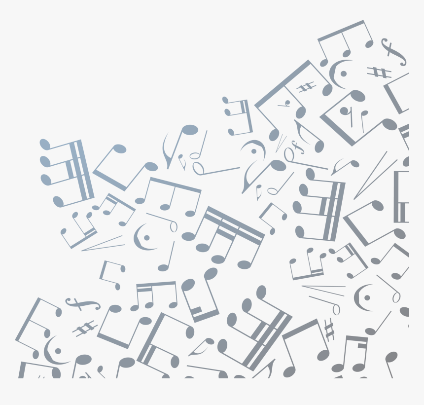 Clip Art Blue Brief Notes Transprent - Music Notes Background Png, Transparent Png, Free Download