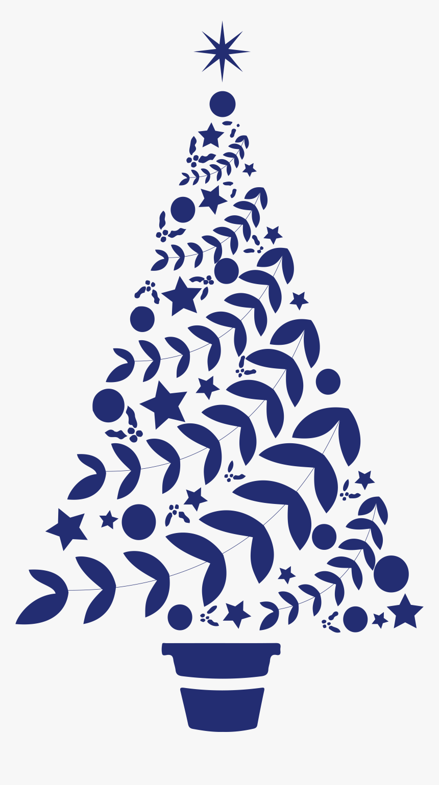 Blue Christmas Tree Png, Transparent Png, Free Download