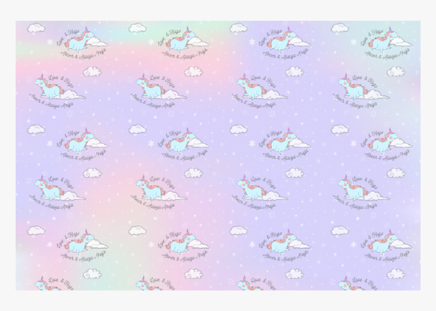 Unicorn In The Clouds Wrapping Paper - Screen, HD Png Download, Free Download