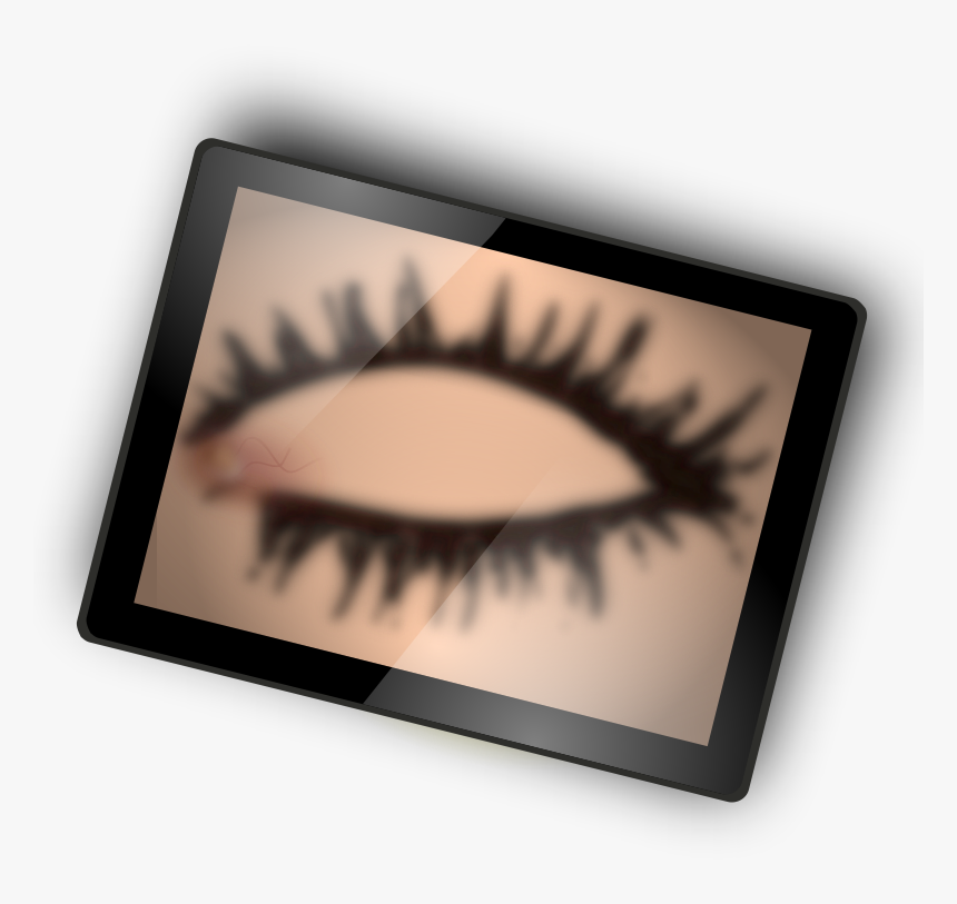 A Closed Eye On Tablet - Eye, HD Png Download, Free Download