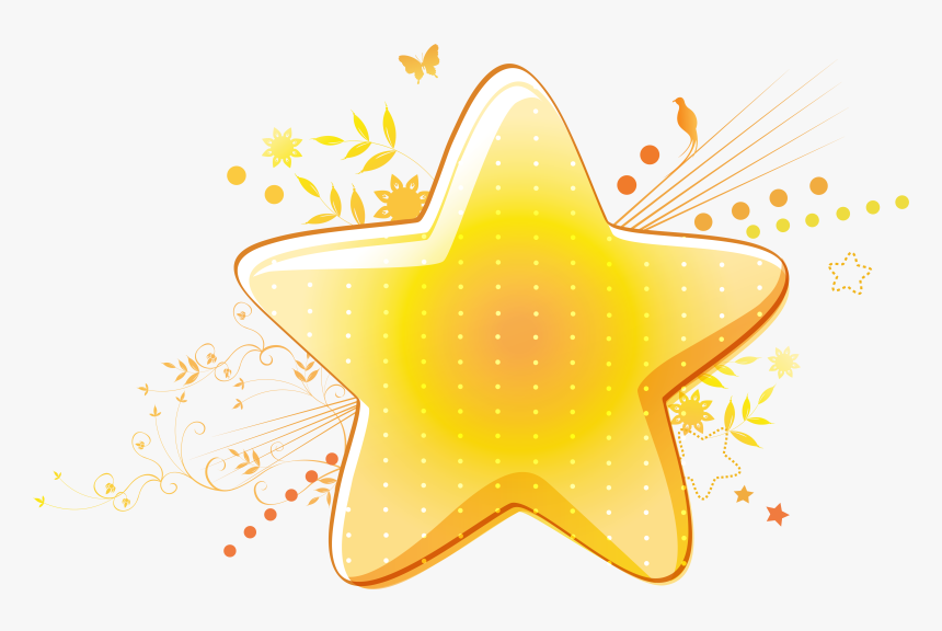 Free Png Golden Star Png Images Transparent - Illustration, Png Download, Free Download