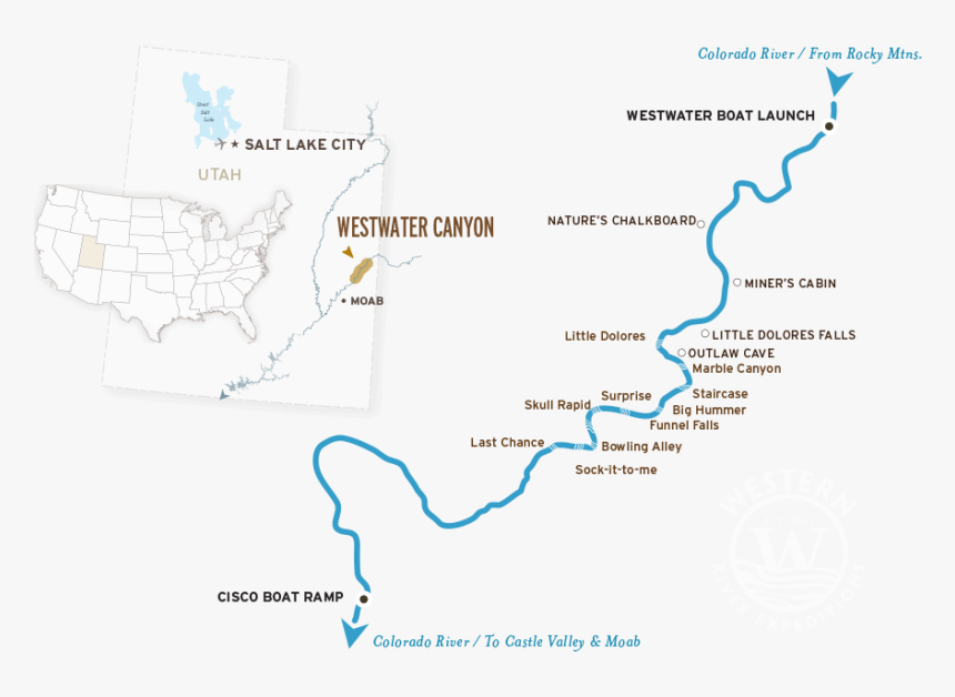 Utah Colorado River Map, HD Png Download, Free Download