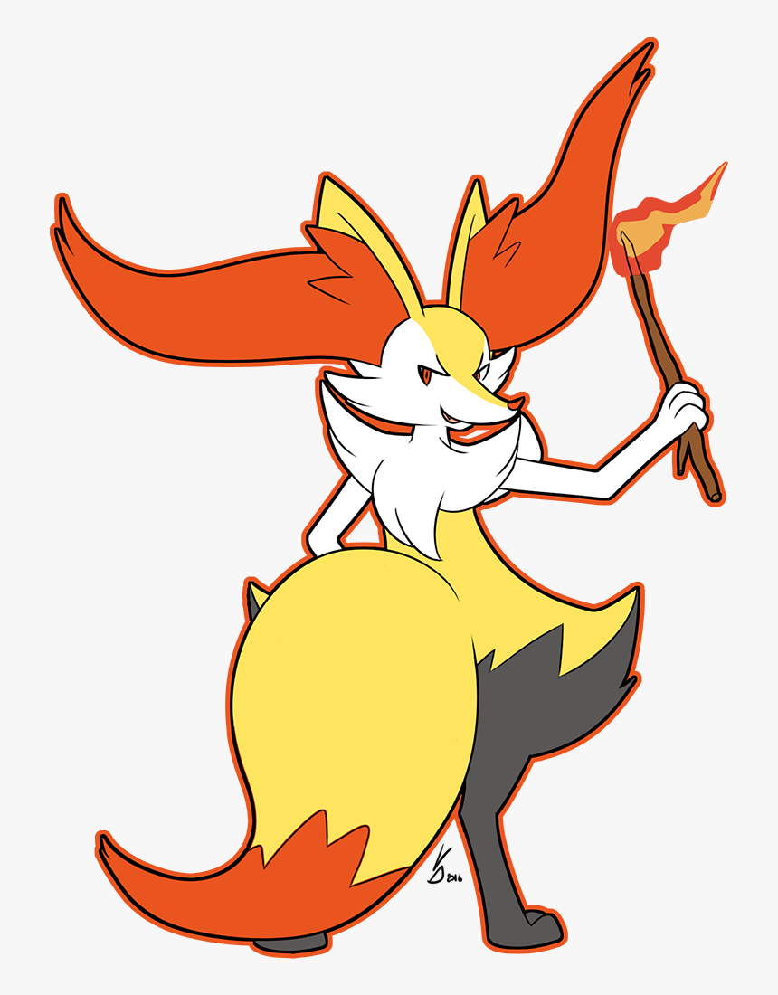 Braixen Transparent - Pokecember - Cartoon, HD Png Download, Free Download