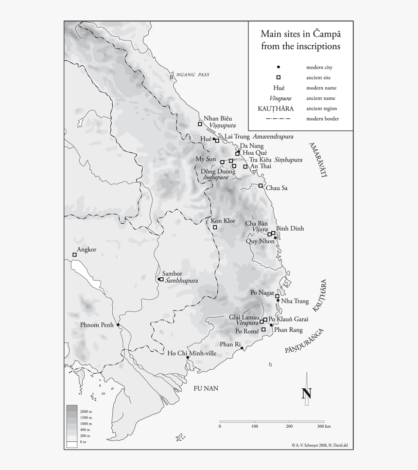 Transparent Champa Png - Archaeological Map Of Champa, Png Download, Free Download