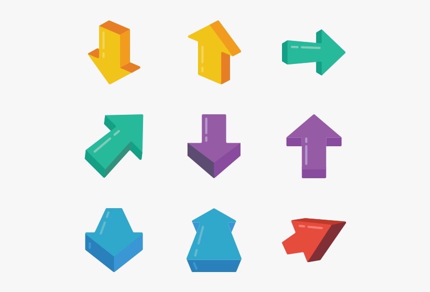 3d Direction Arrow Png, Transparent Png, Free Download