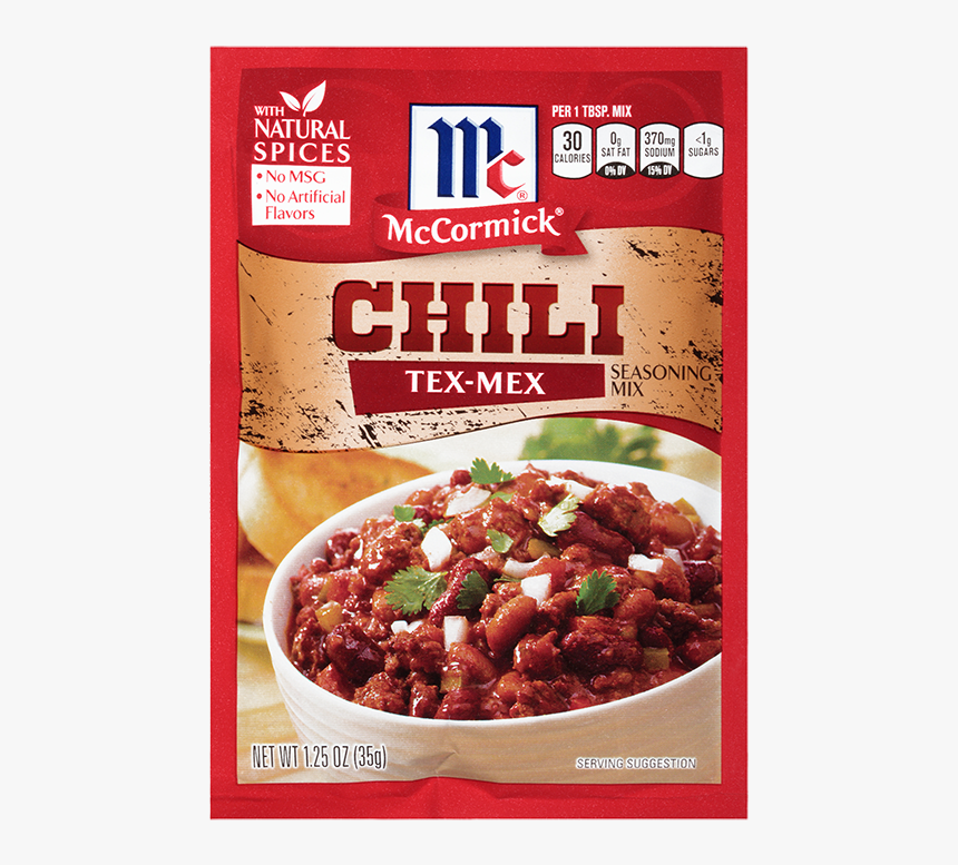 Tex Mex Chili Seasoning Mix - Mccormick Chili Seasoning, HD Png Download, Free Download