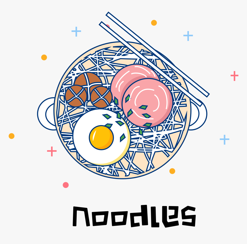 Noodle Soup Noodles Food Lunch Png And Vector Image - Snack And Drink Cartoon Png, Transparent Png, Free Download