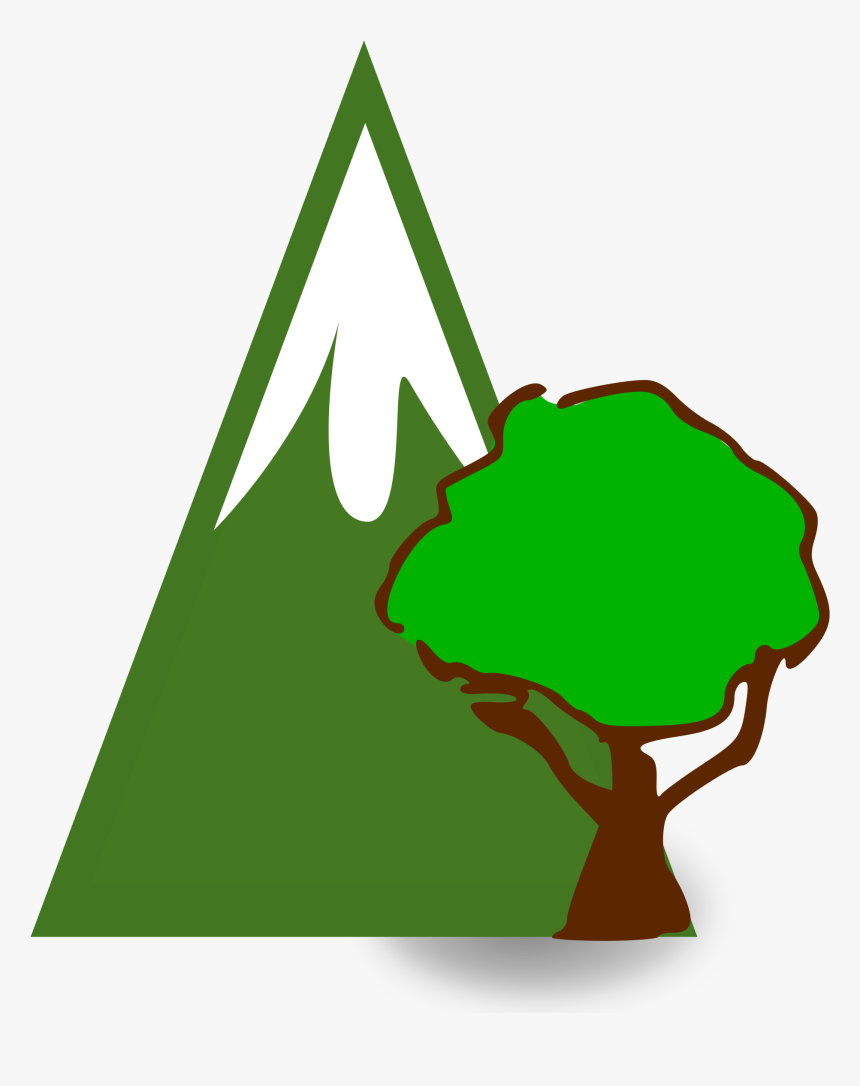 Forested Mountain Clip Arts - Green Mountain Clip Art, HD Png Download, Free Download