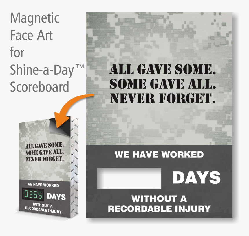 All Gave Some Never Forget Scoreboard Magnetic Face - Flyer, HD Png Download, Free Download