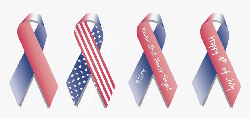 Ribbon, American Flag, Background, Support, 4th - Texas Ribbon Transparent Background, HD Png Download, Free Download