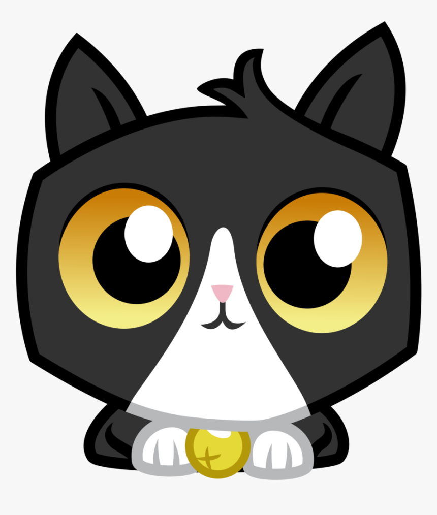 Vector Cats Simple - Cartoon Cat Head Transparent Background, HD Png