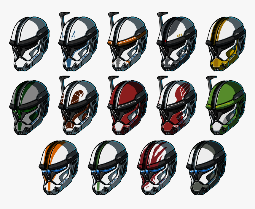 all clone trooper helmets