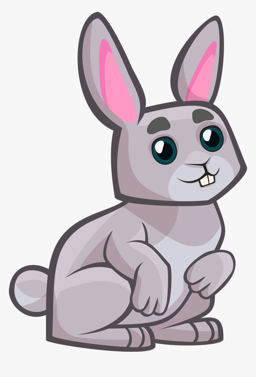 Clip Art Bunnies Clipart Cartoon - Rabbit Royalty Free Cartoon Png, Transparent Png, Free Download