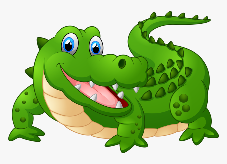 Cartoon Animals And Children Vector Png Soloveika - Crocodile Clipart, Transparent Png, Free Download