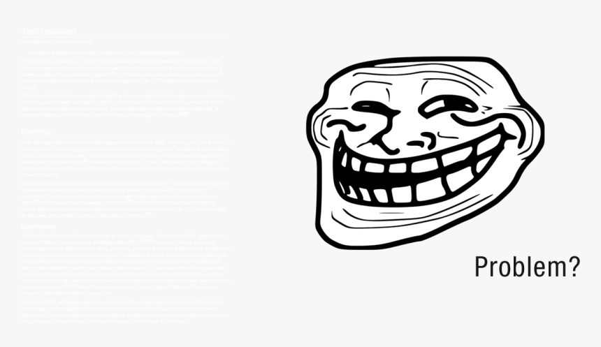 Brief History Of Trolling - Troll Face Jew, HD Png Download, Free Download