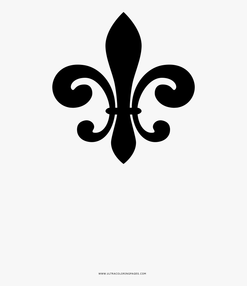 Fleur De Lis Coloring Page - Fleur De Lis, HD Png Download, Free Download