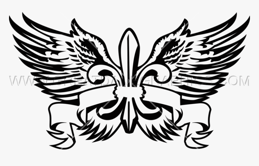 Fleur De Lis With Wings, HD Png Download, Free Download