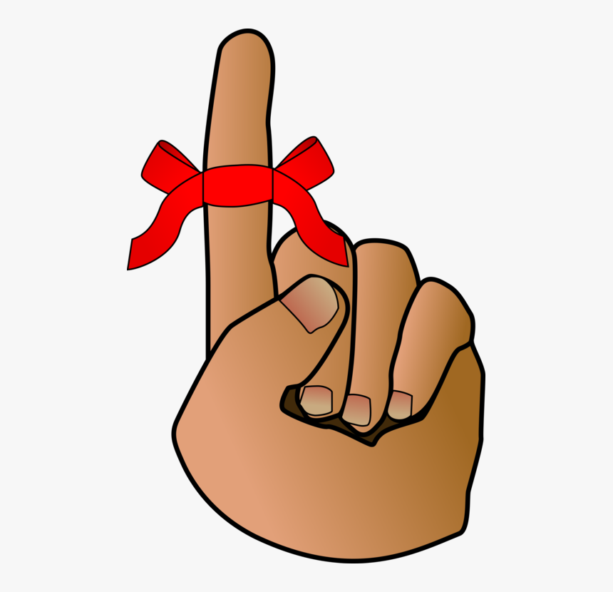 Finger,stomach,thumb - Reminder Clip Art, HD Png Download, Free Download