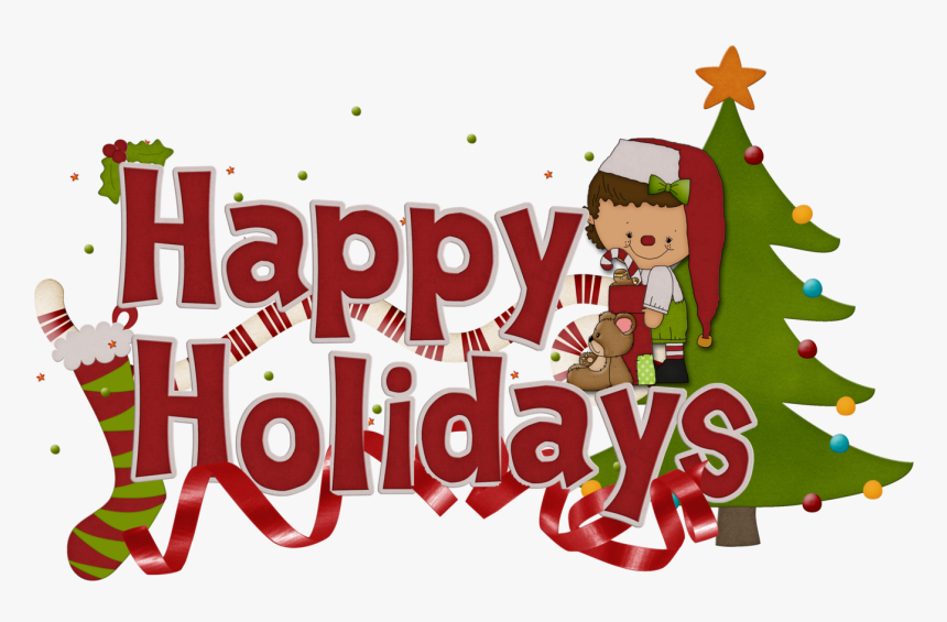 Christmas Clipart Happy Holidays, HD Png Download, Free Download