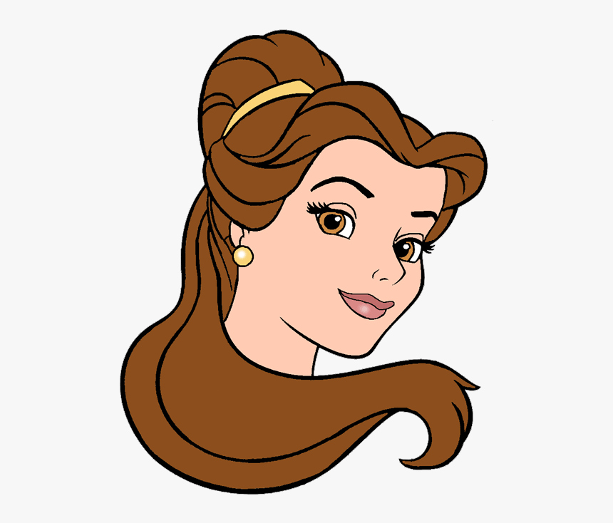 Free Stock Belle Clip Art Disney - Belle Face, HD Png Download - kindpng