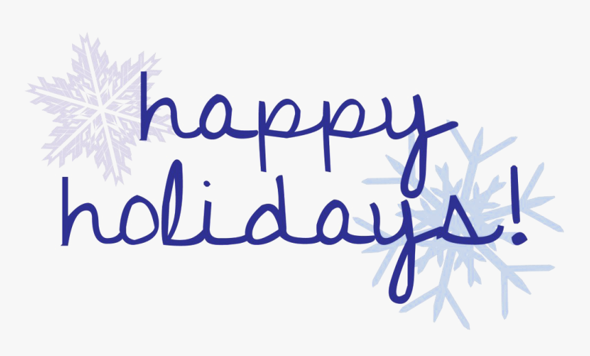 Christmas Happy Holidays Png Clipart - Calligraphy, Transparent Png, Free Download