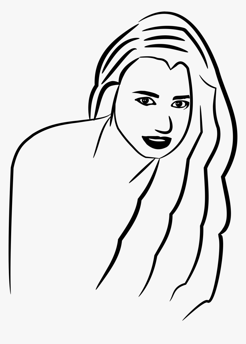 Transparent Pretty Face Png - Line Art, Png Download, Free Download