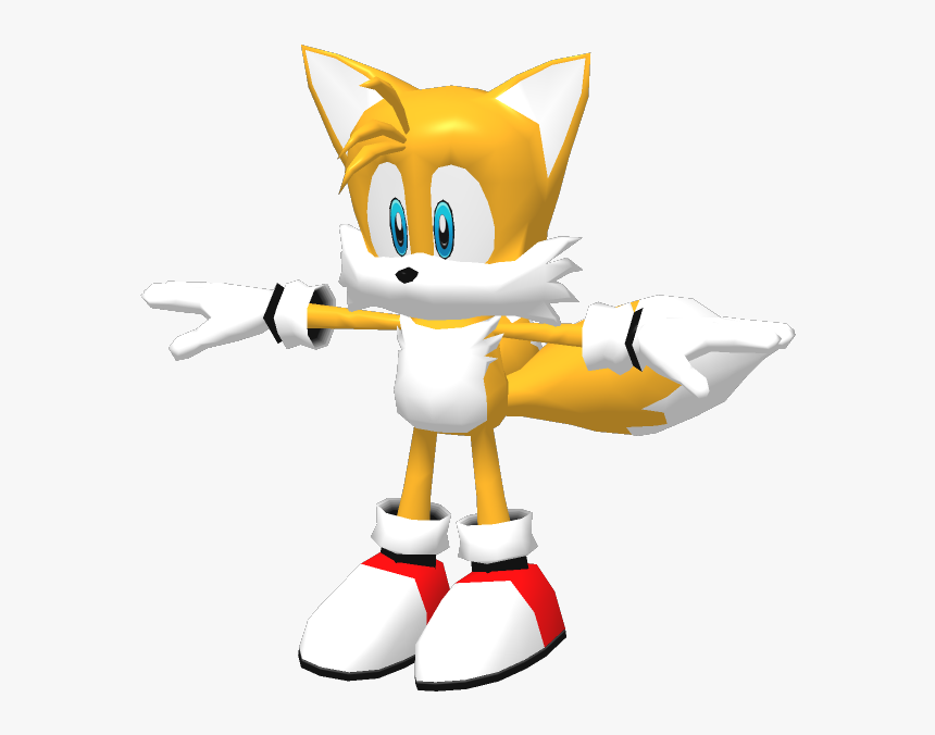 Sonic Heroes Tails , Png Download - Miles Tails Prower Model, Transparent Png, Free Download