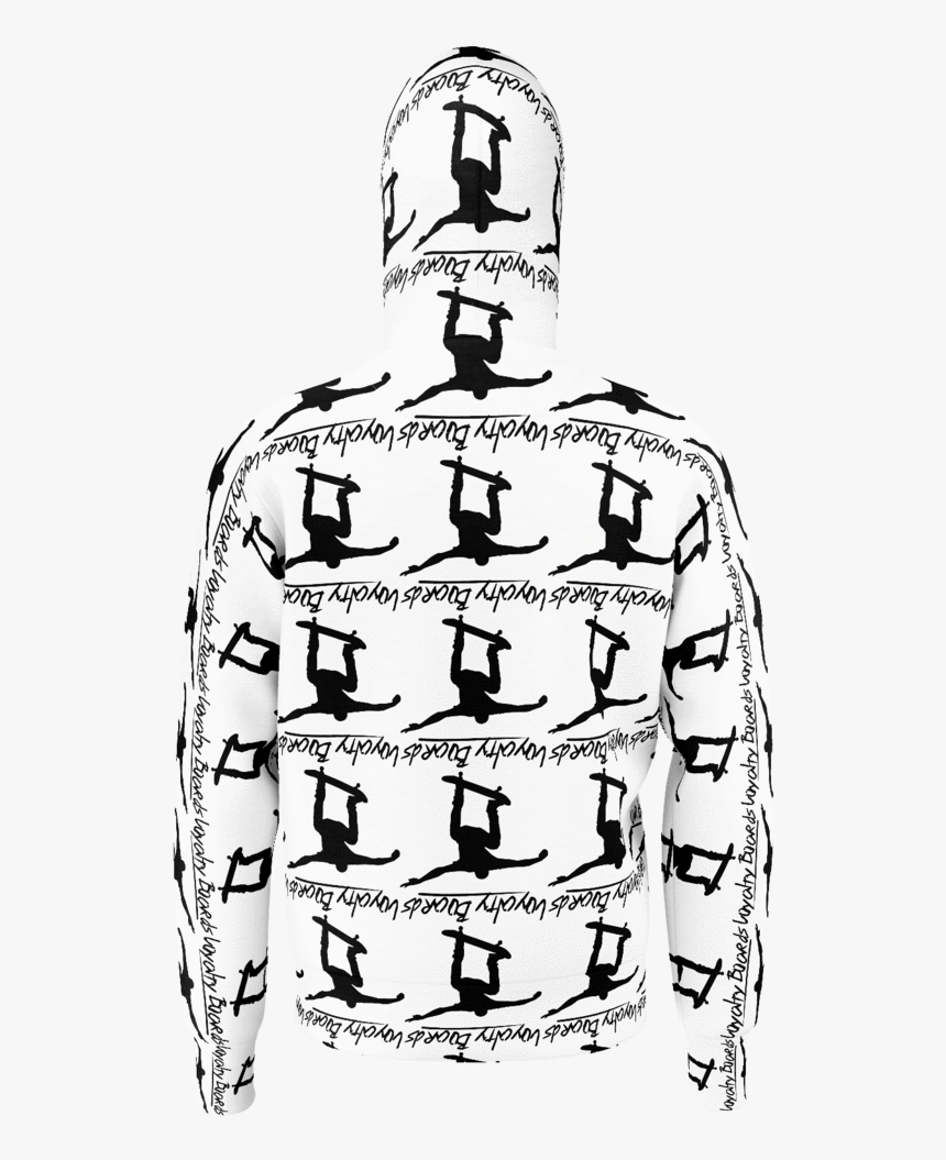 Loyalty Boards Silhouette Pattern Fill On White Hoodie - Illustration, HD Png Download, Free Download