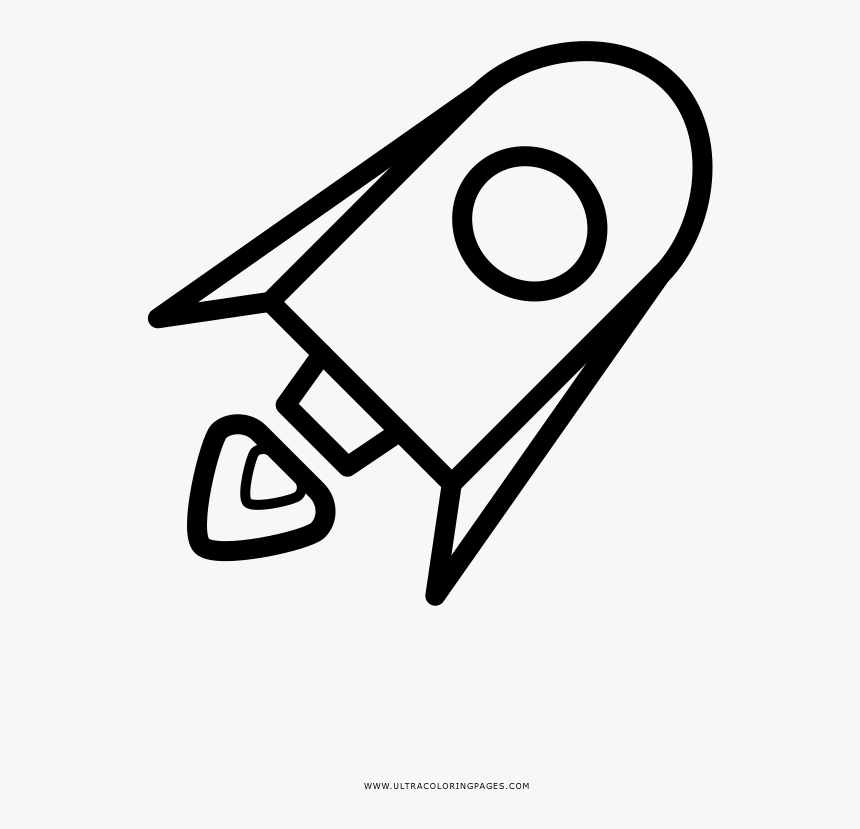 Nave-espacial Coloring Page - Line Art, HD Png Download, Free Download