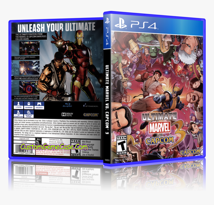 Ultimate Marvel Vs Capcom - Ultimate Marvel Vs Capcom 3 Ps4, HD Png Download, Free Download