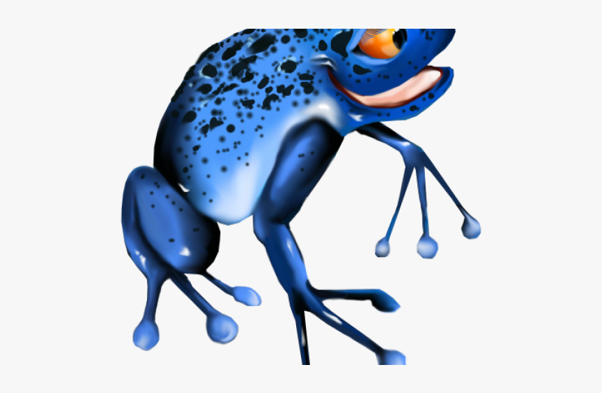 Poison Dart Frog Clipart Cute - Sapo Azul Png, Transparent Png, Free Download