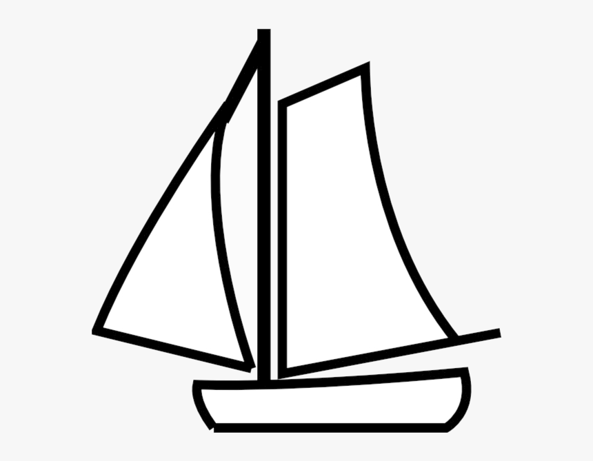 Sailboat Clipart Black Sailing Boat Clip Art Hd Png Download Kindpng