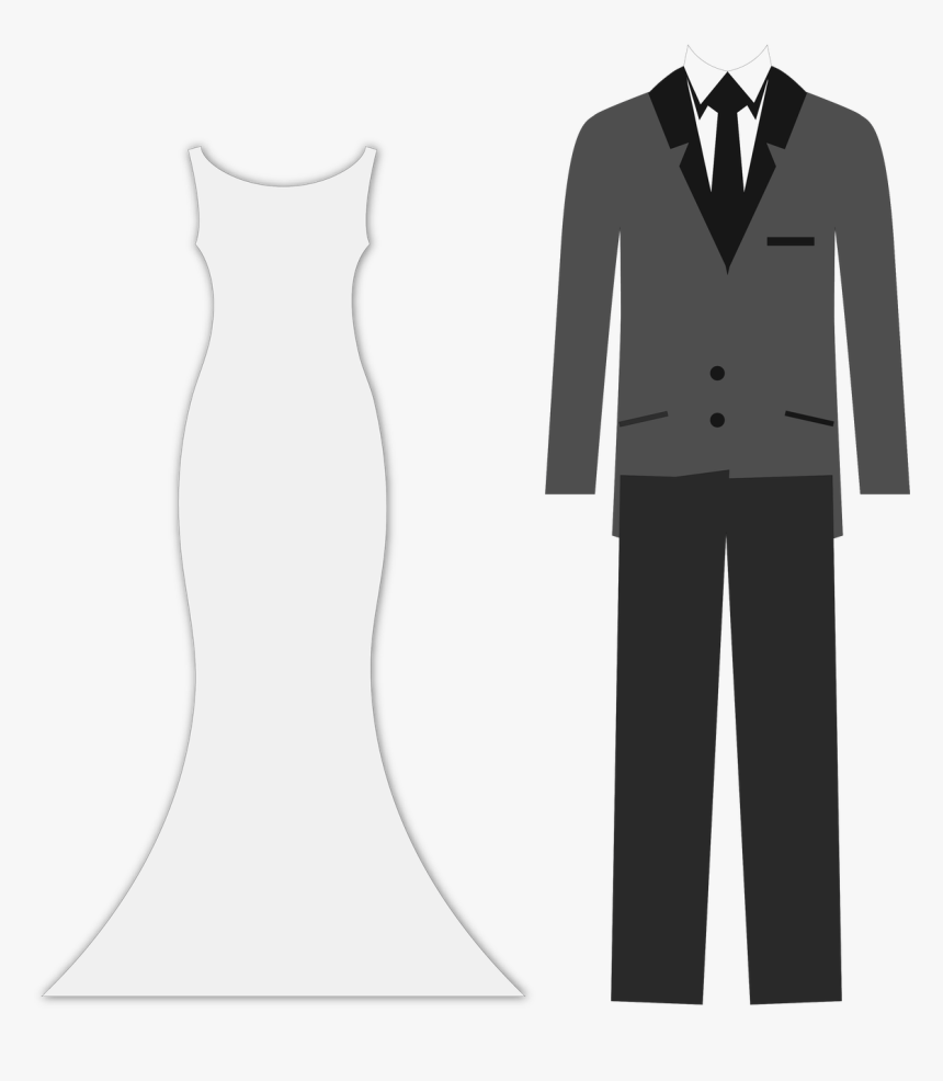 Wedding Outfits Svg Cut File - Tuxedo, HD Png Download, Free Download