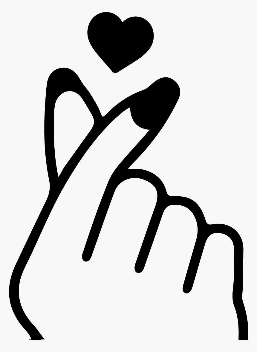 Image Of Finger Heart Mirror Overlay, HD Png Download, Free Download