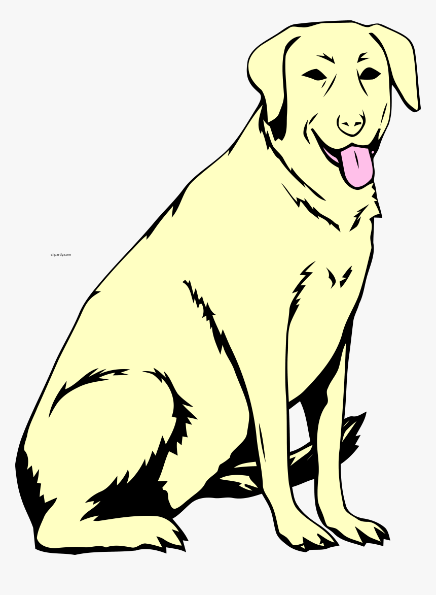 Black And White Drawing Labrador Retriever Clipart, HD Png Download, Free Download