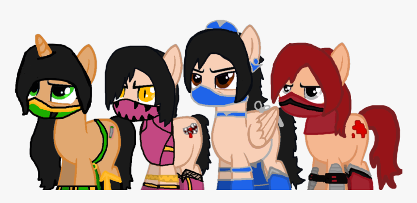 Download Jade Mileena Kitana And Scarlet By Ponylova - Kitana Jade Mileena And Scarlet, HD Png Download, Free Download