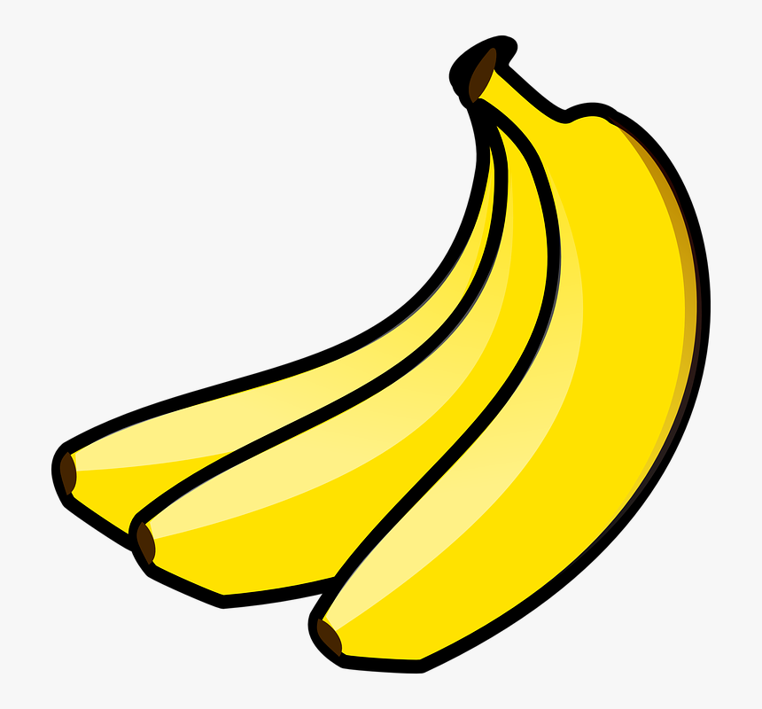 Yellow Food Cliparts Banana Clip Art Hd Png Download Kindpng