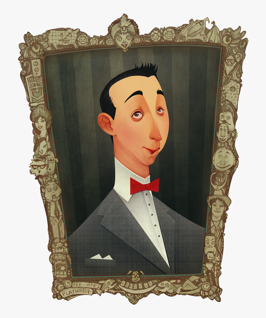 The Wonderfully Wacky Pee-wee Herman - Drawings Pee Wee Herman, HD Png Download, Free Download